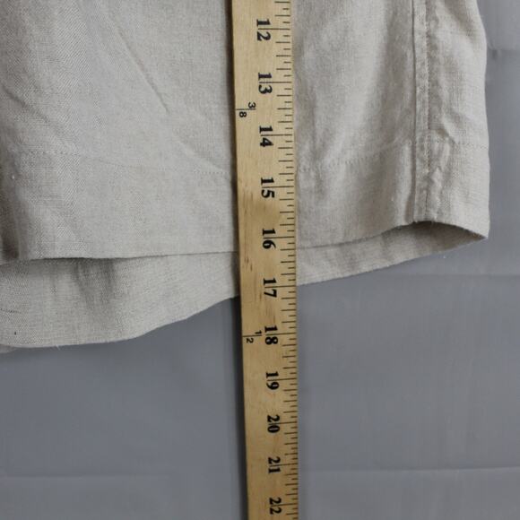 Alex Mill Shorts Womens 2 Pleated Linen Flax Summer Old Money Quiet Luxury Retro - Picture 13 of 13